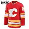 Calgary Flames Fanatics Premium Custom 2024-25 Heim Rot Trikot - Kinder